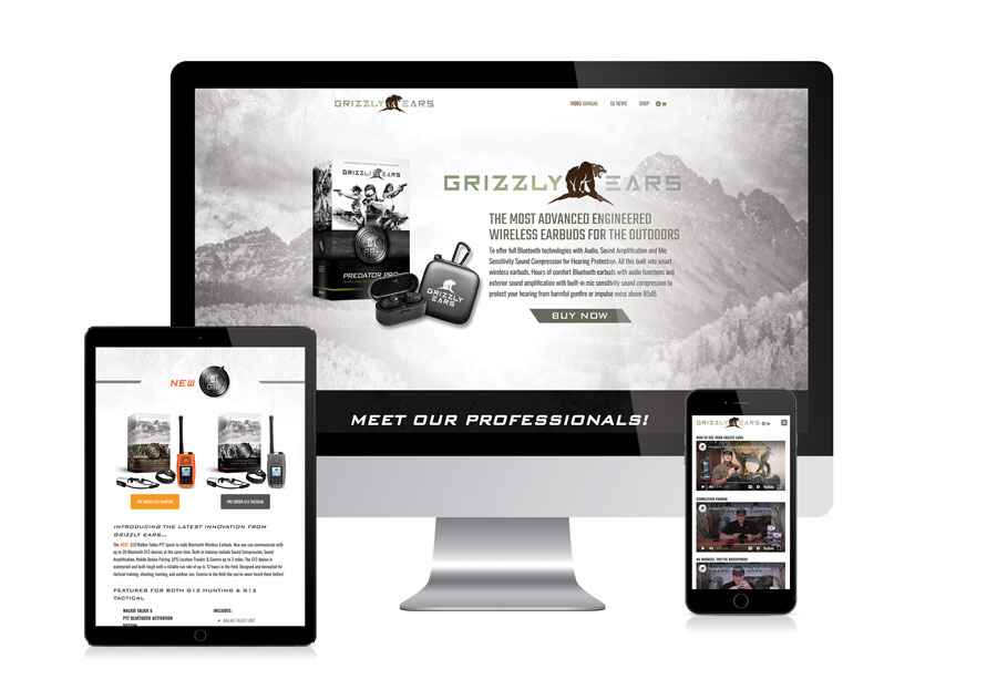 Grizzly Ears - Web Development, Wordpress, Graphic Design Services, Branding