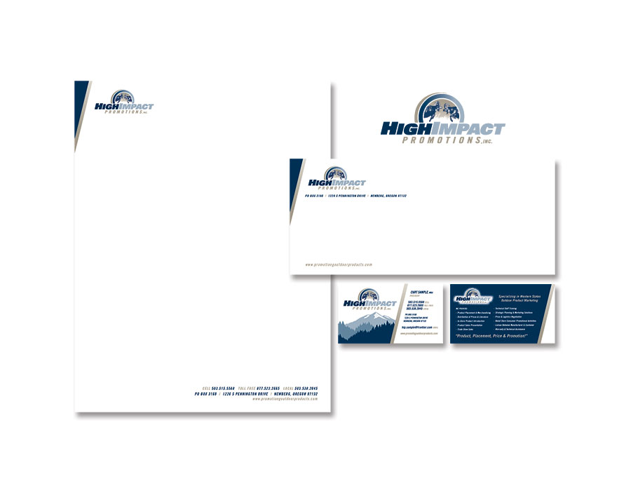 High Impact Promotions - Logo Design and Branding, Stationery, Letterhead, Envelopes, and Business Cards