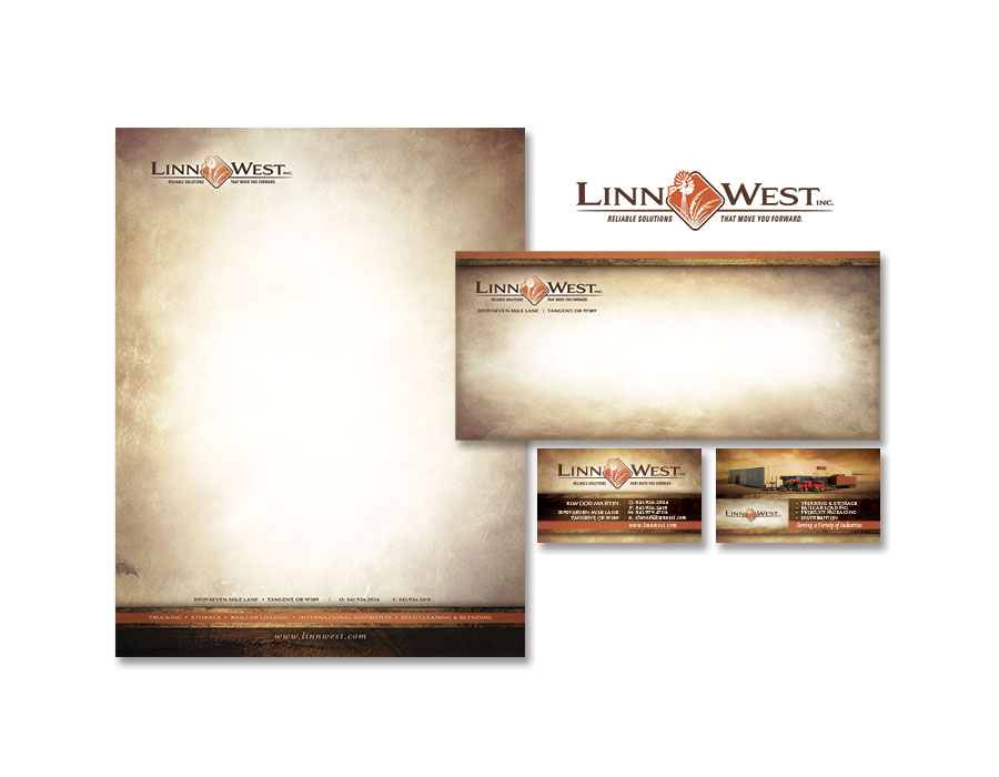 Linn West - Logo Design and Branding, Stationery, Letterhead, Envelopes, and Business Cards
