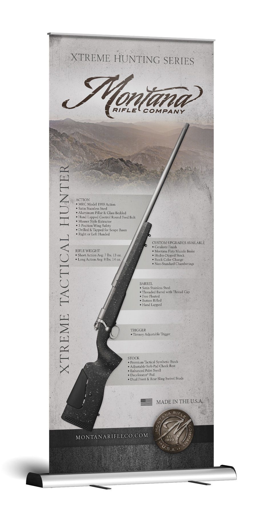 Montana Rifle Company - Tactical Hunter - Pop Up Banner Design & Print Production
