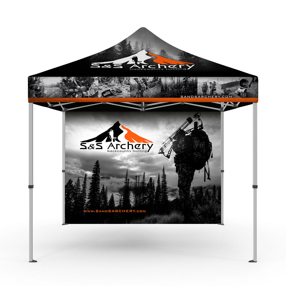 S&S Archery - Tradeshow, Event Canopy Tent & Backdrop Cover Design & Print