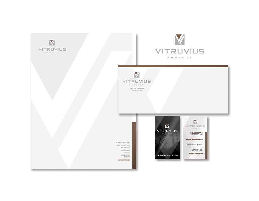 The Vitruvius Project - Logo Design and Branding, Stationery, Letterhead, Envelopes, and Business Cards