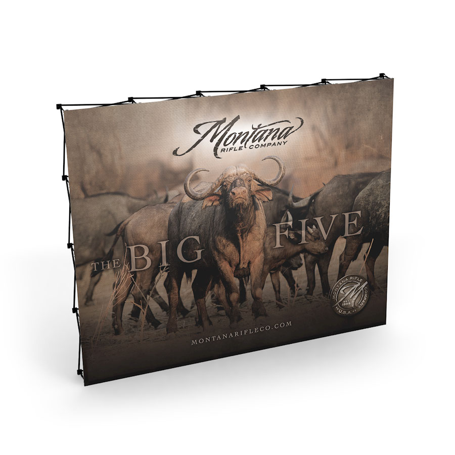 Montana Rifle - Big Five Booth 10ft Display, Banners, Design & Layout, Production