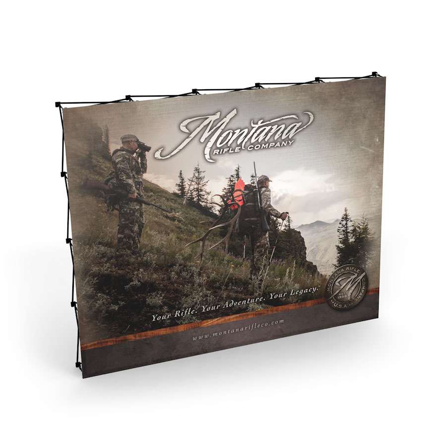 Montana Rifle Booth 10ft Display, Banners, Design & Layout, Production