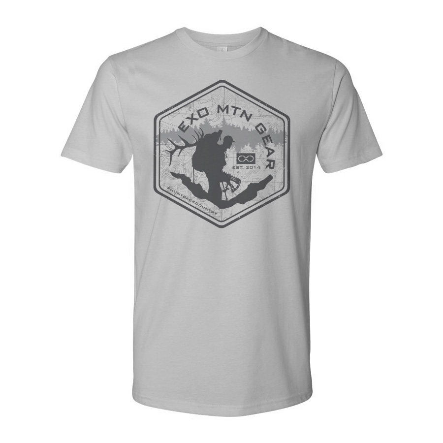 Exo Mountain Gear Bowhunter - Logo Icon T-Shirt Apparel Design & Layout, Screenprinting