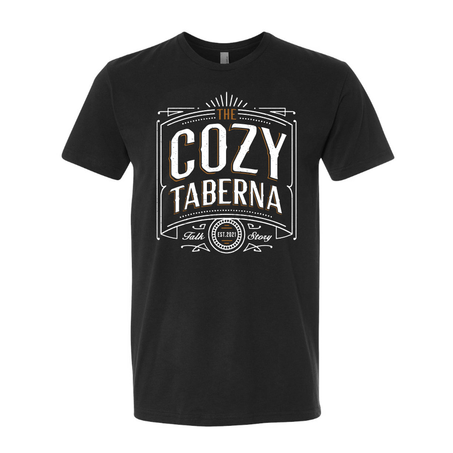 Cozy Taberna Talk Story - Logo Icon T-Shirt Apparel Design & Layout, Production