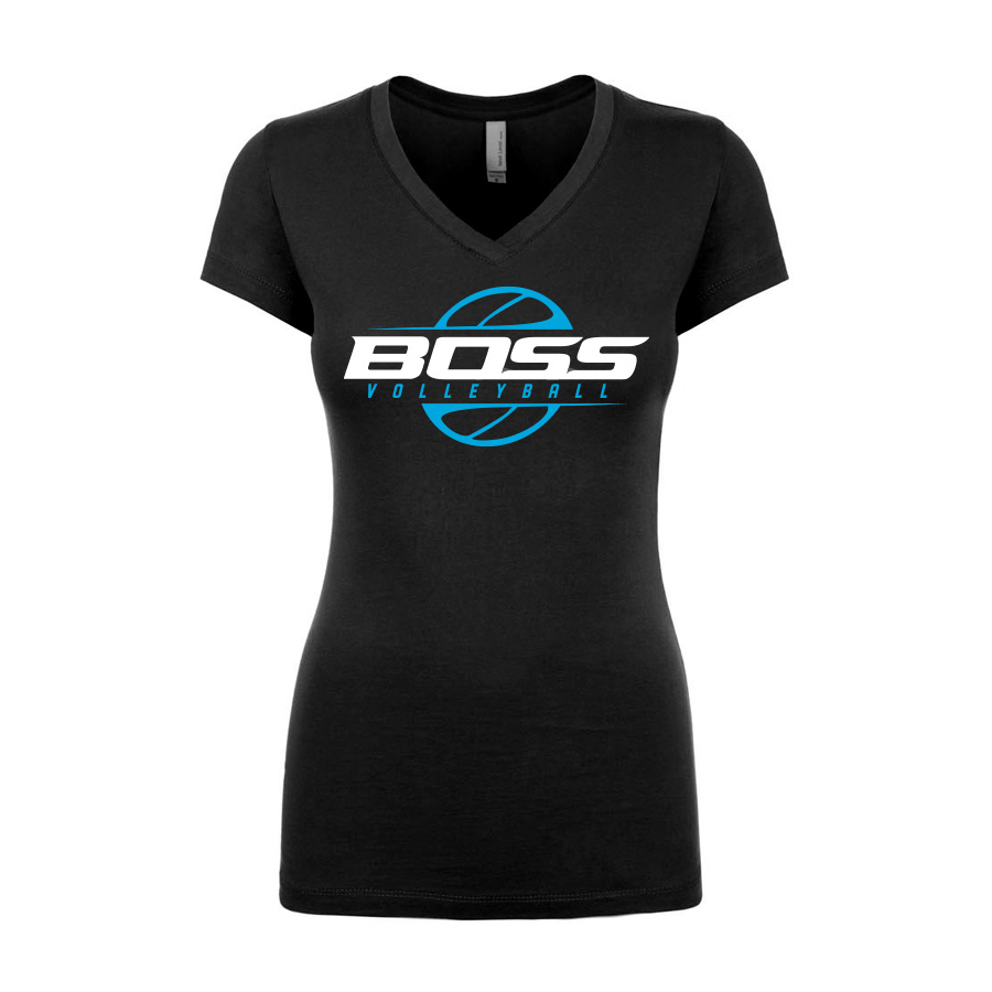 BOSS Volleyball - Logo Icon T-Shirt Apparel Design & Layout, Printing