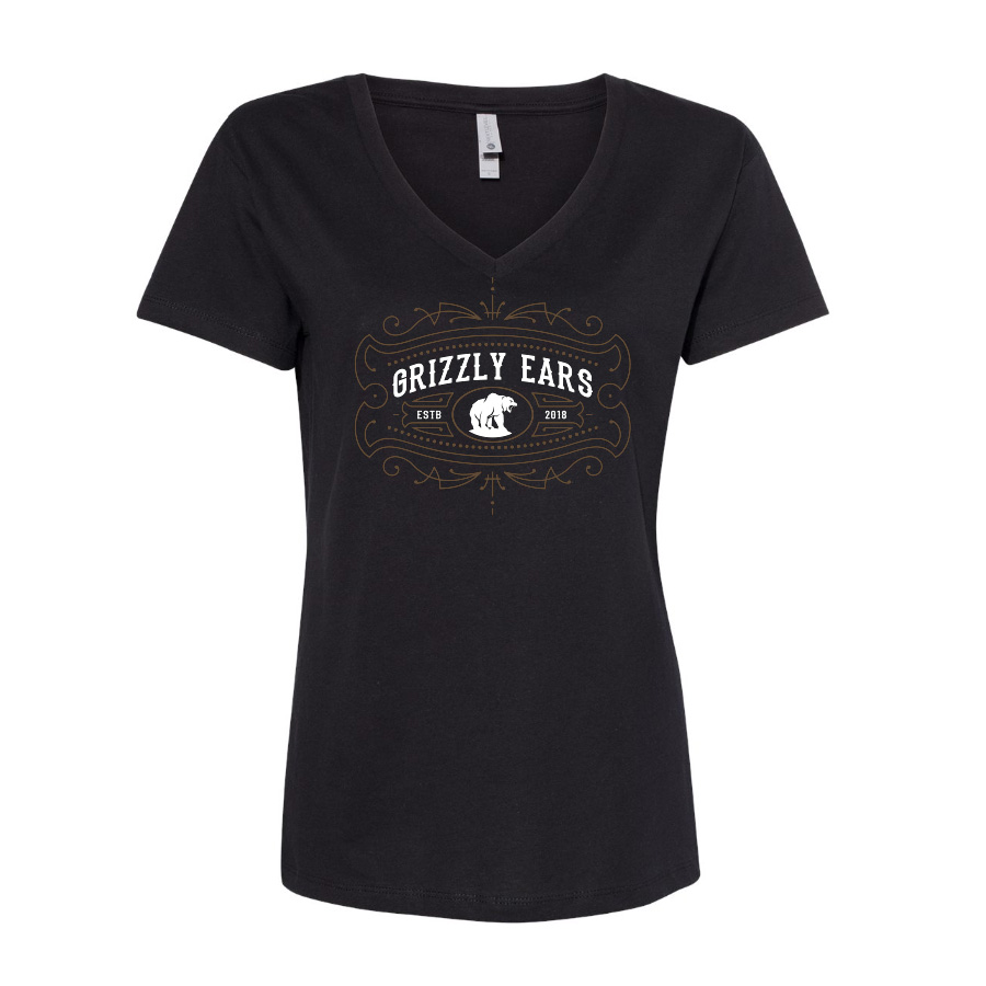 Grizzly Ears Log Ladies - Logo Icon T-Shirt Apparel Design & Layout, Production