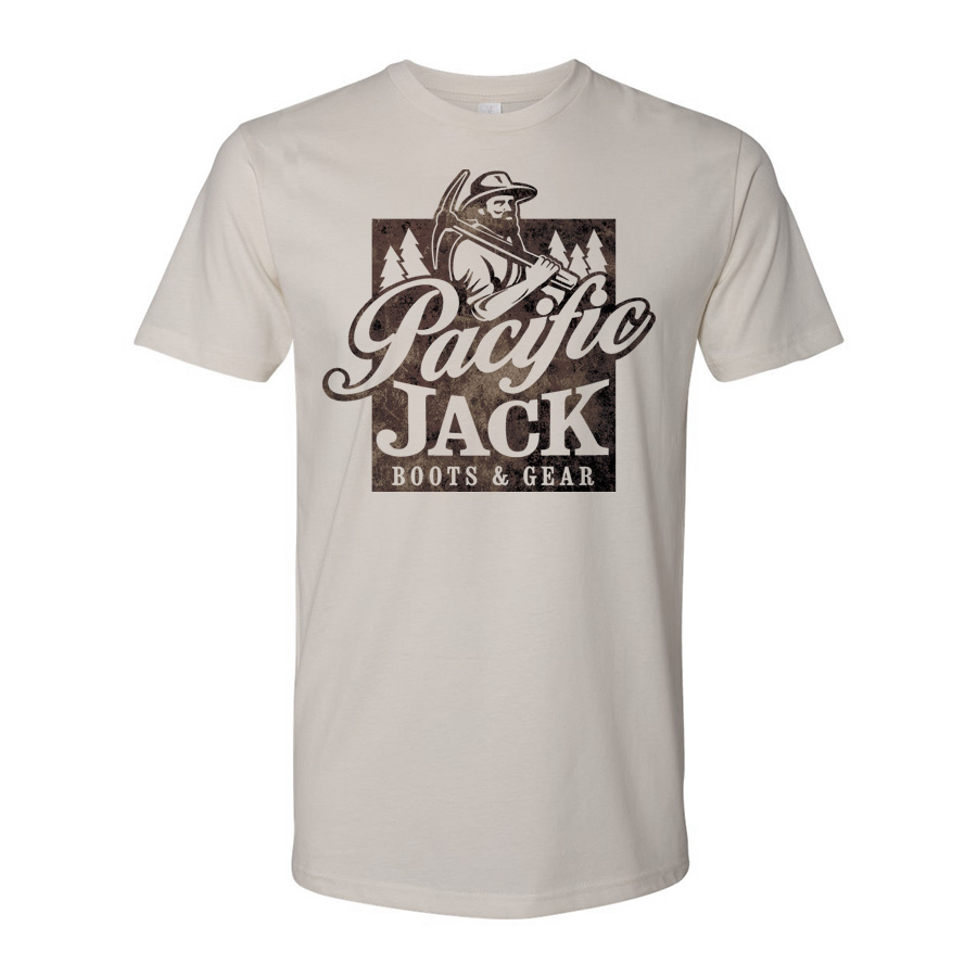 Pacific Jack Boots & Gear - Logo Icon T-Shirt Apparel Design & Layout, Screenprinting