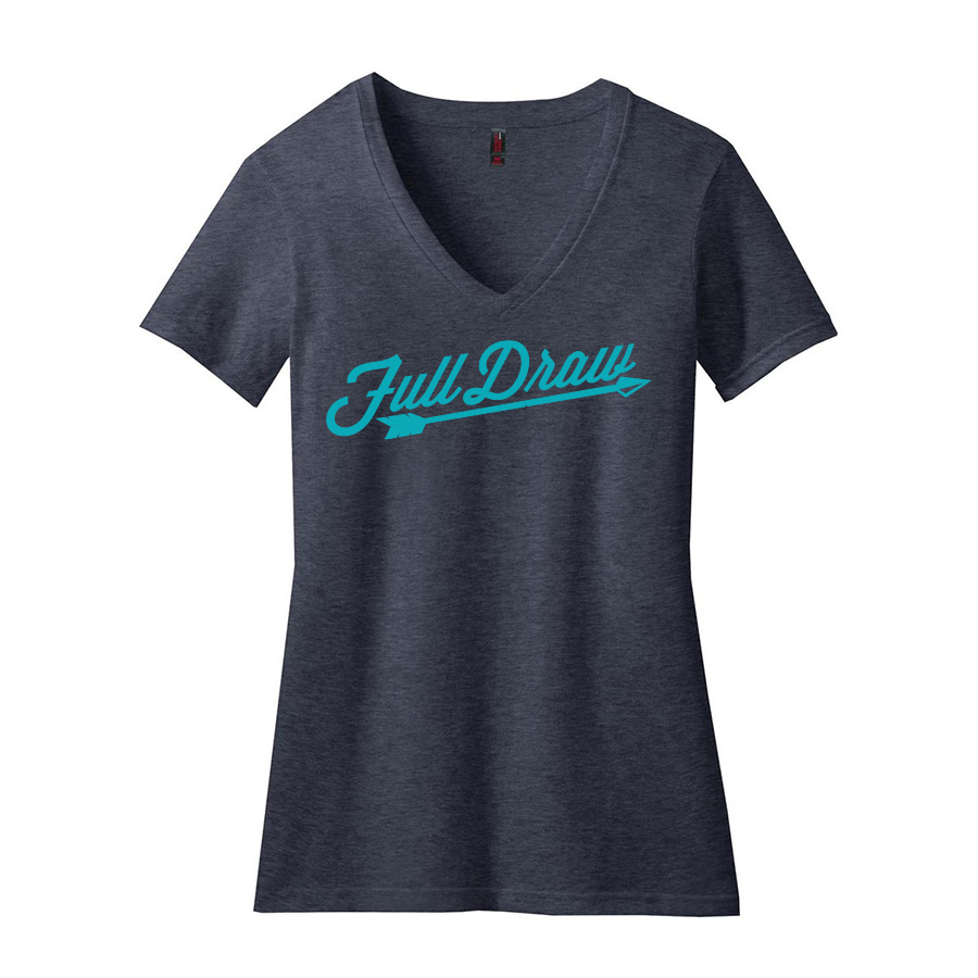 Full Draw Arrow Ladies - Logo Icon T-Shirt Apparel Design & Layout, Production