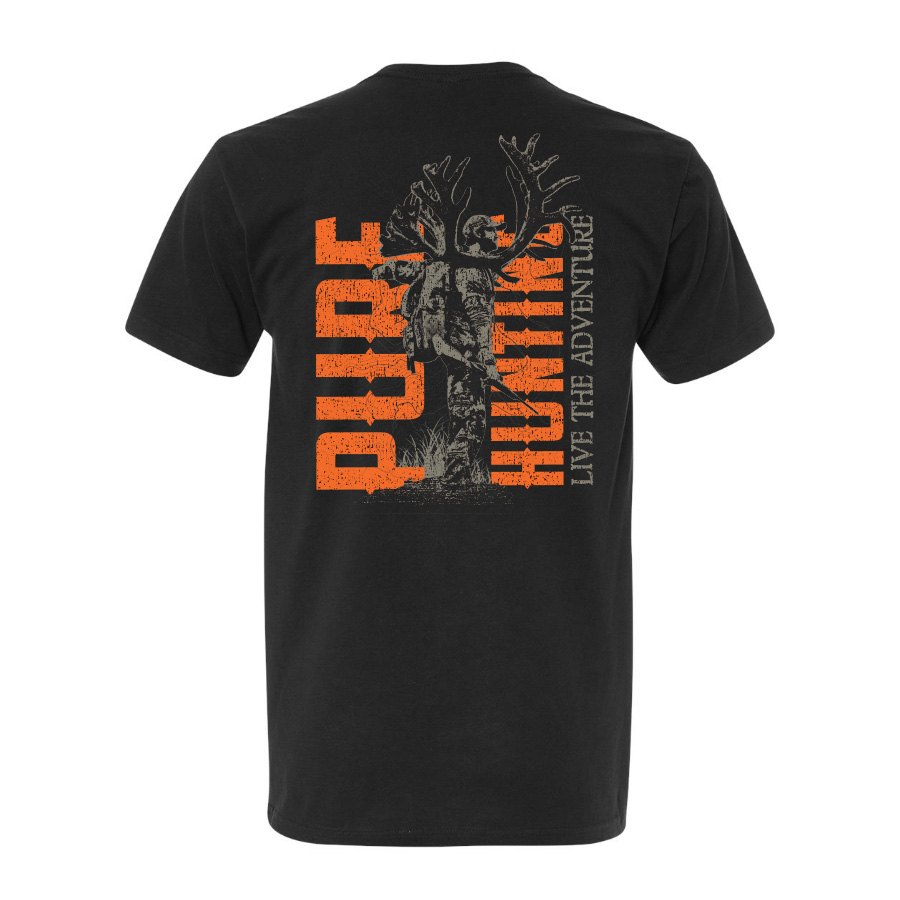 Pure Hunting Live the Adventure - Logo Icon T-Shirt Apparel Design & Layout, Screenprinting