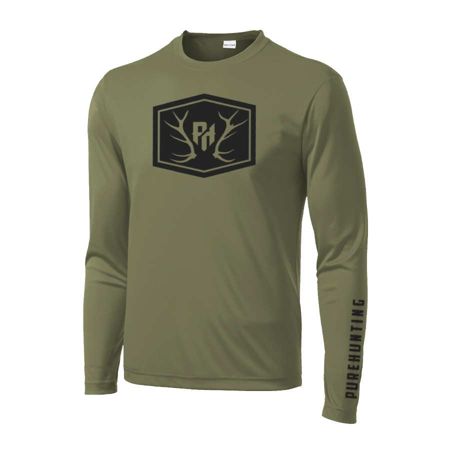 Pure Hunting PH Elk Rack - Logo Icon T-Shirt Apparel Design & Layout, Production