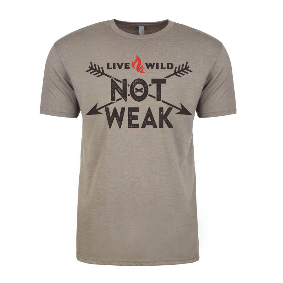 Wild Chaos Arrows Live Wild Not Weak - Logo Icon T-Shirt Apparel Design & Layout, Printing