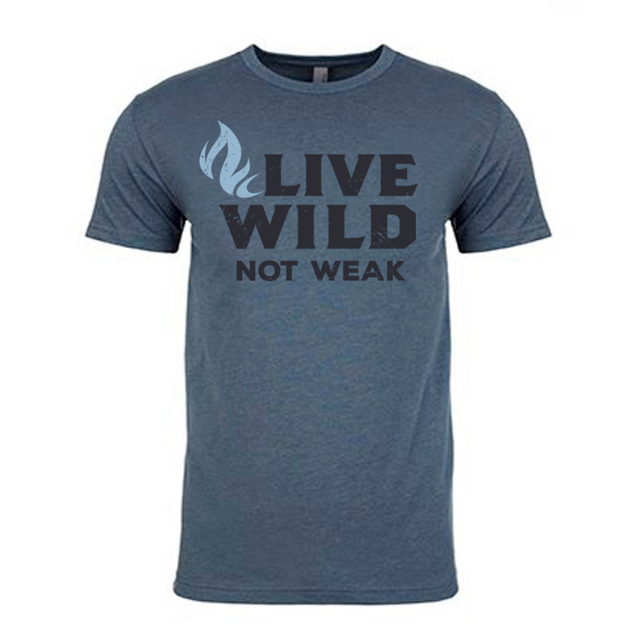 Wild Chaos Flame Live Wild Not Weak - Logo Icon T-Shirt Apparel Design & Layout, Printing
